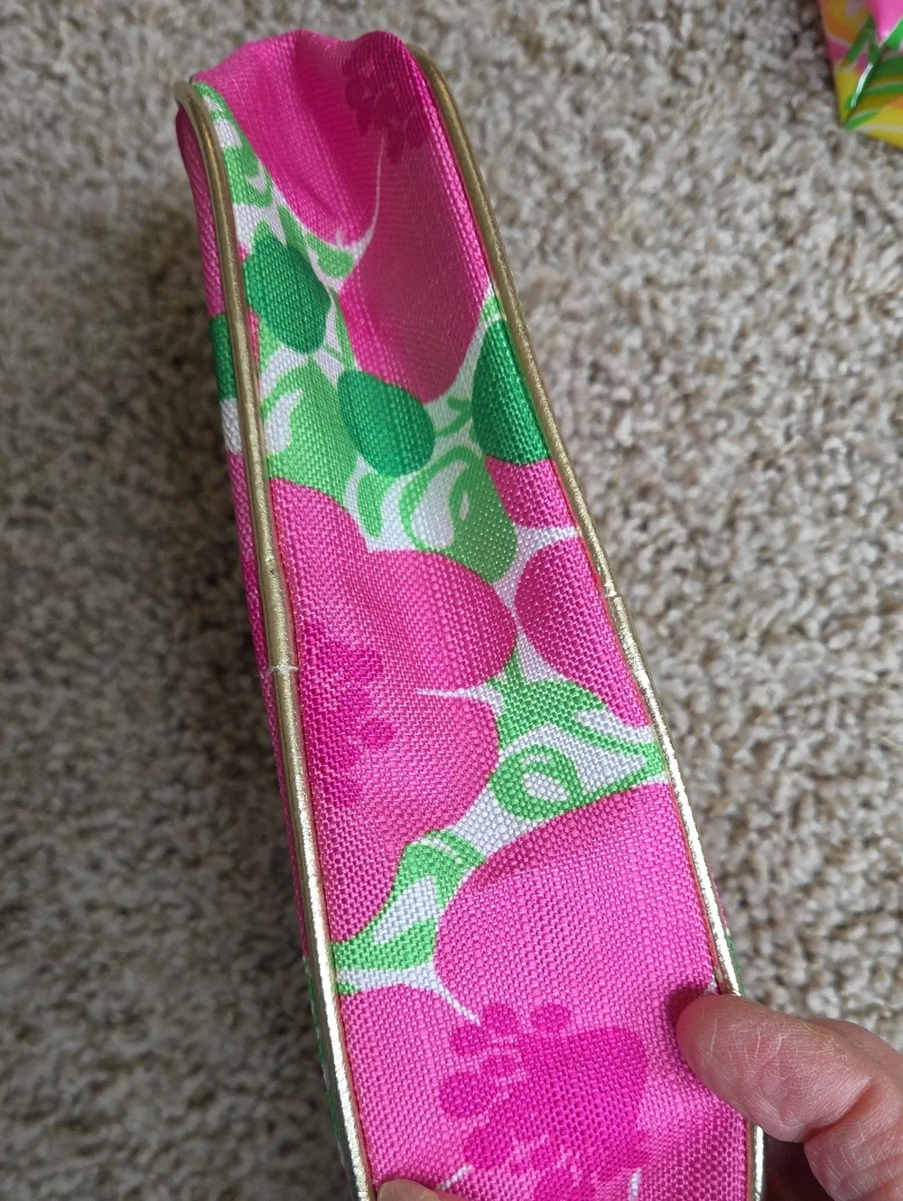 Lot Of 2 Estee Lauder Cosmetic Bags With Lilly Pulitzer Design